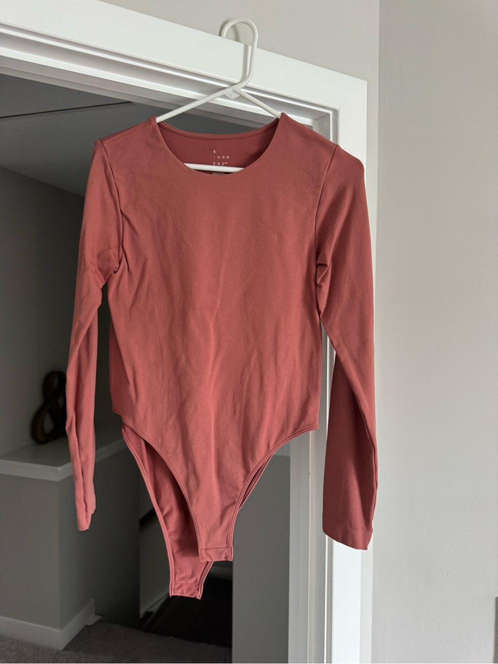 a new day Girls Long-Sleeve Bodysuit in Dusty Rose